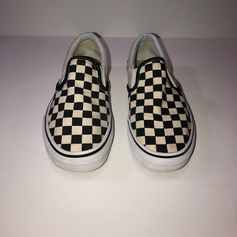 Black and white checkered vans